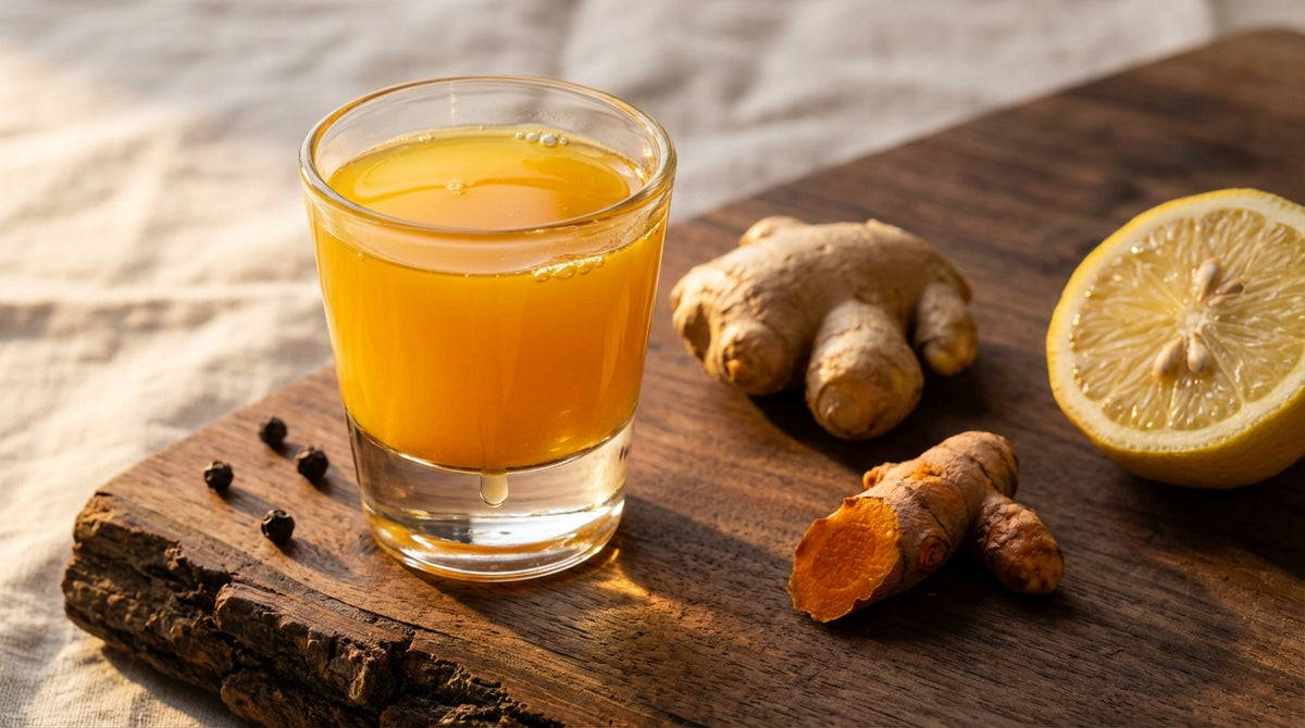 Shot di zenzero e curcuma fatto in casa: ricetta