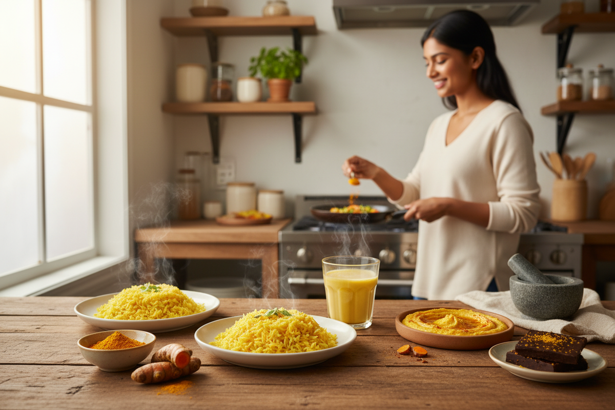 Ricette con curcuma per principianti: usare bene la radice dorata
