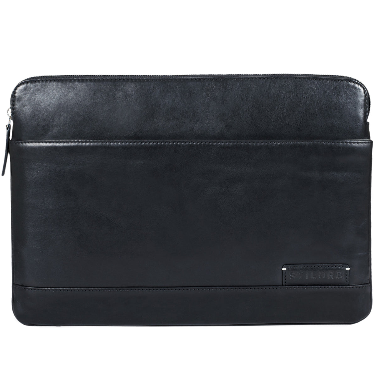 13 14 Zoll Tablettasche Leder schwarz