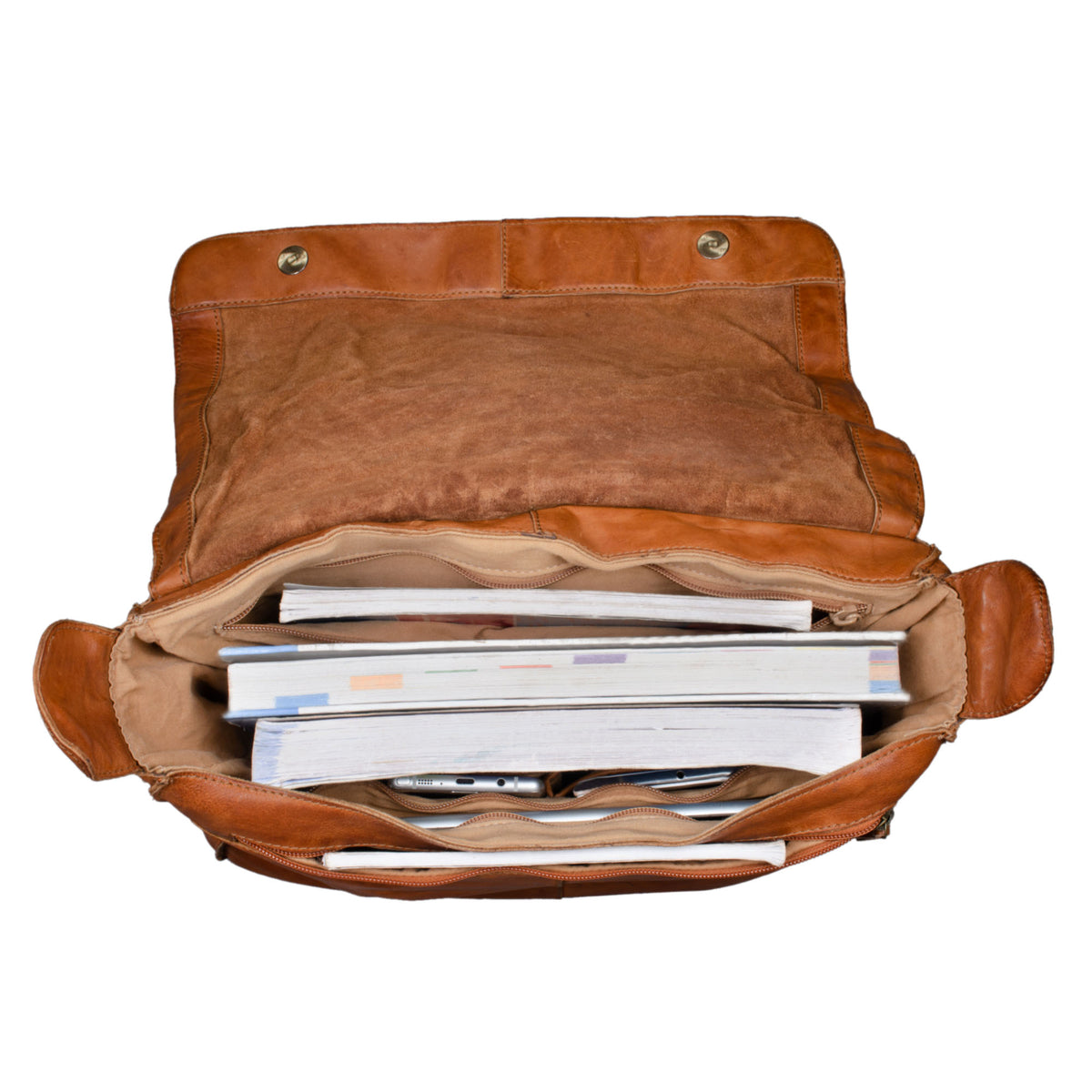 Vintage Ledertasche zum Umhängen groß