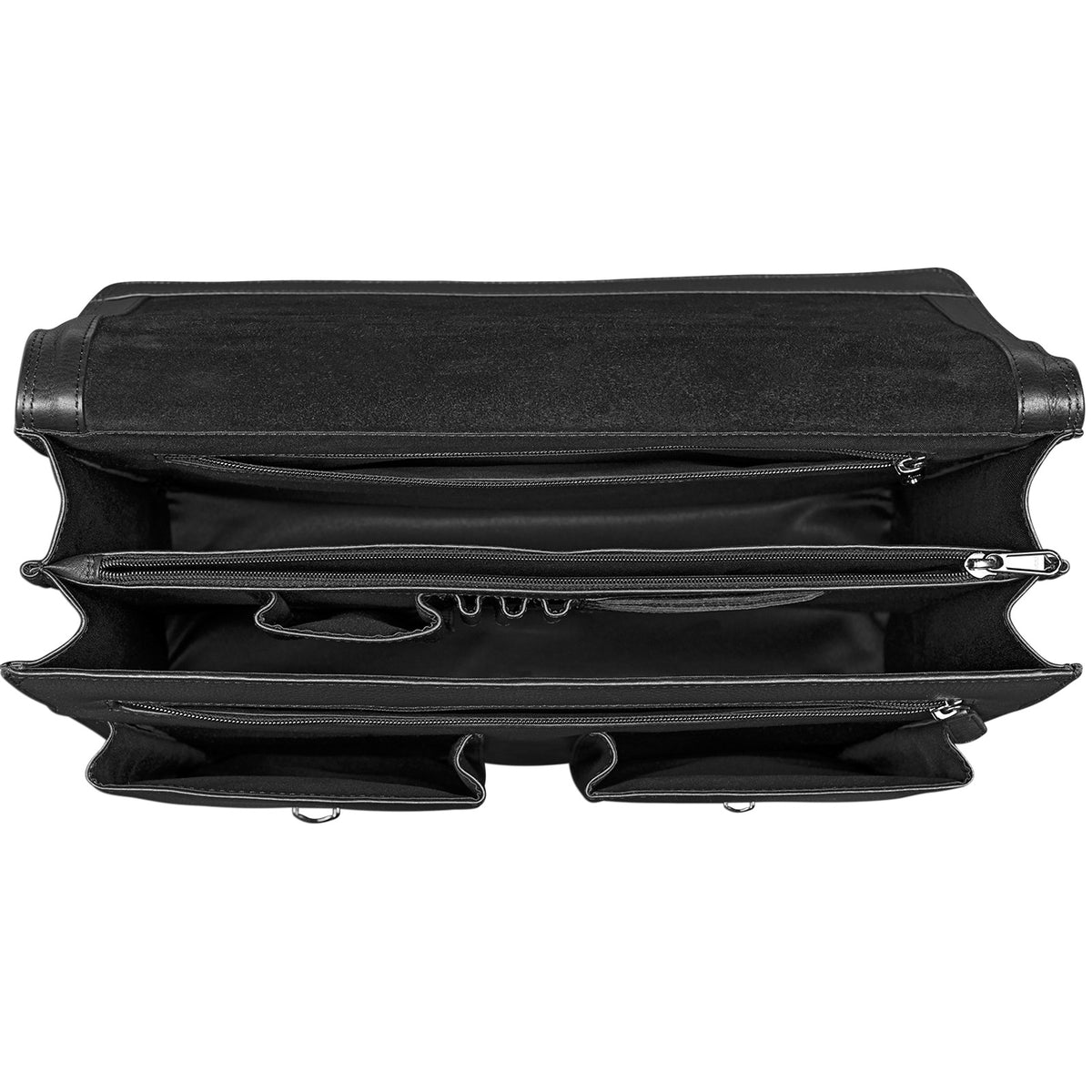 Akten Ledertasche Schwarz
