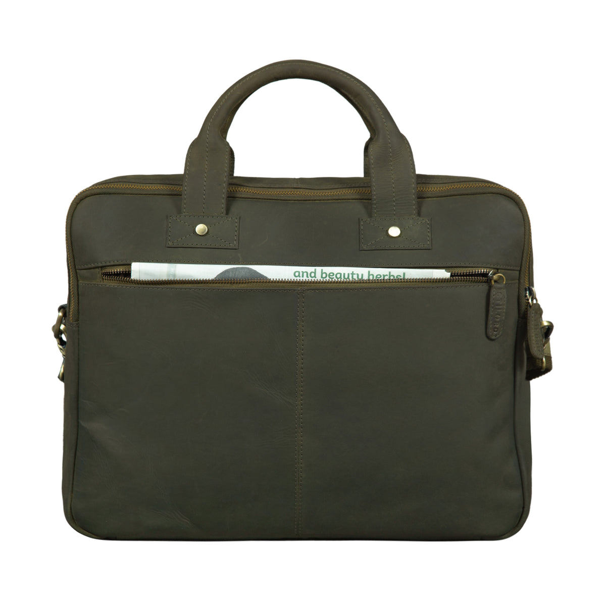 Hochwertige Ledertasche für Büro Uni