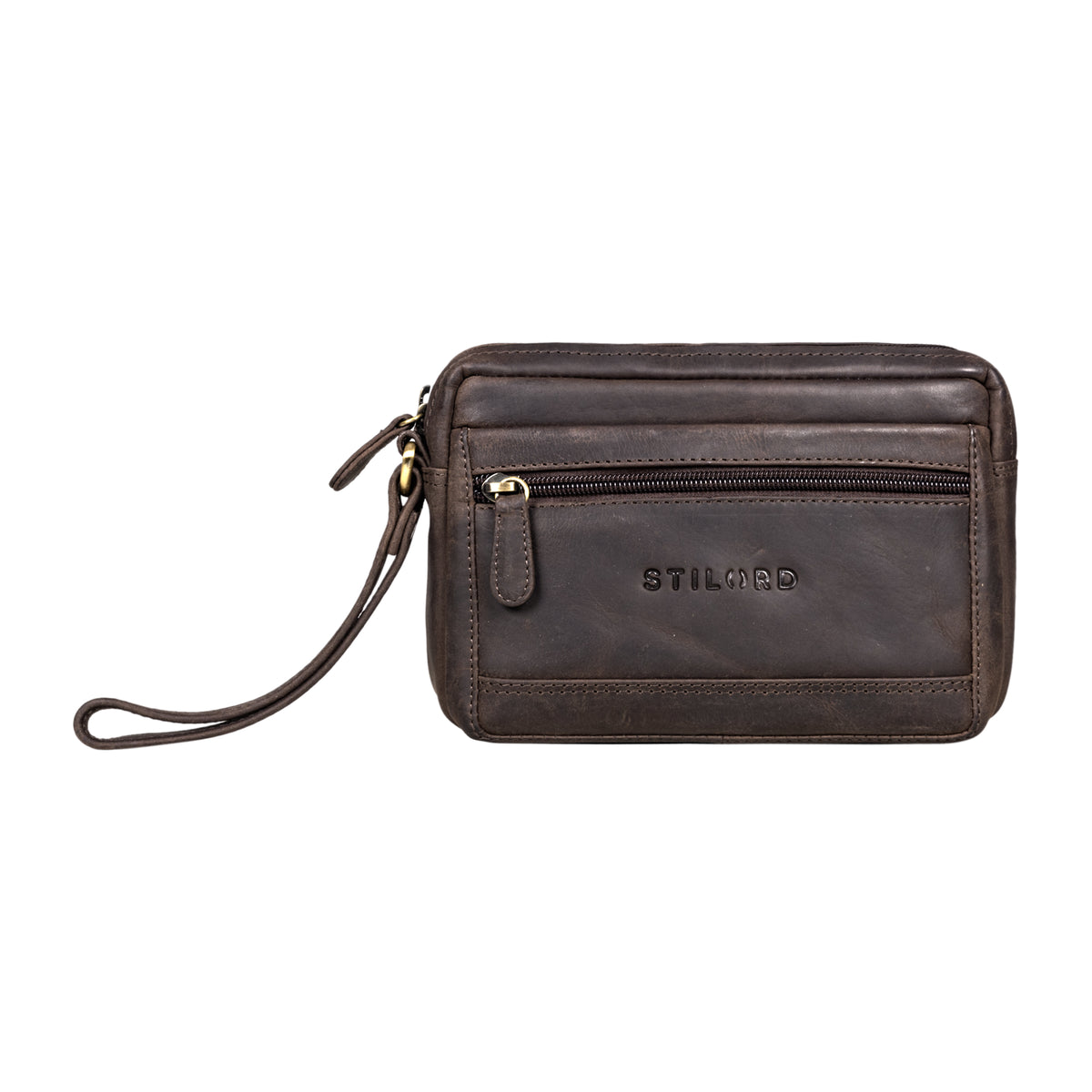 kleine braune Leder Tasche Herren