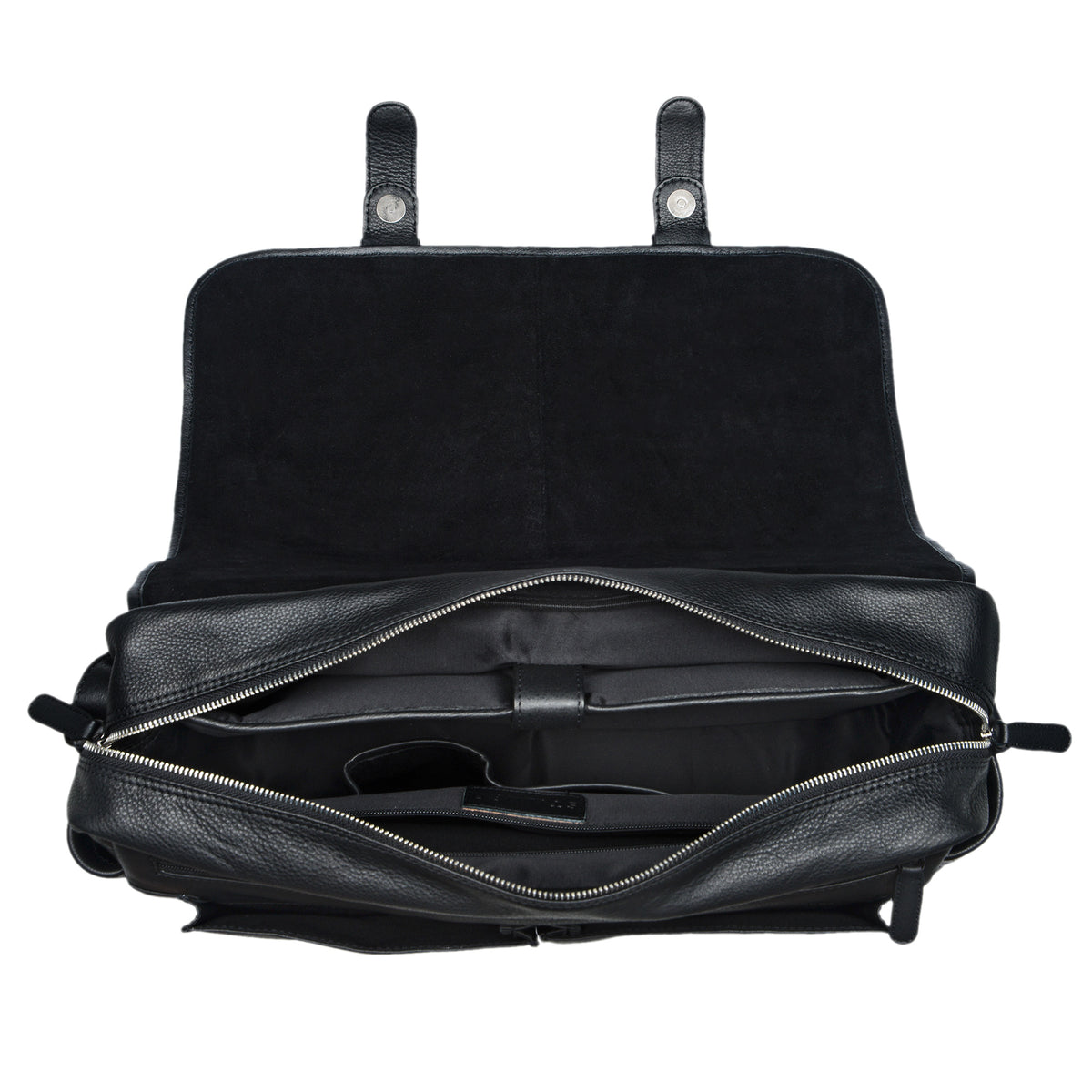 Leder Bürotasche schwarz