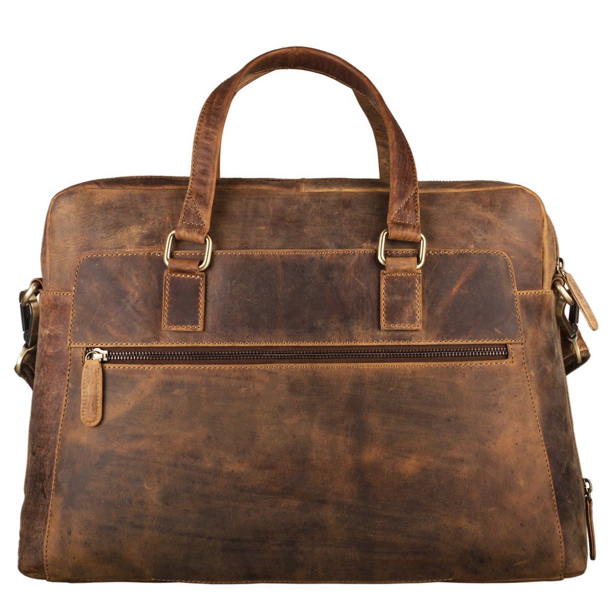 Bürotasche Echtleder braun Vintage