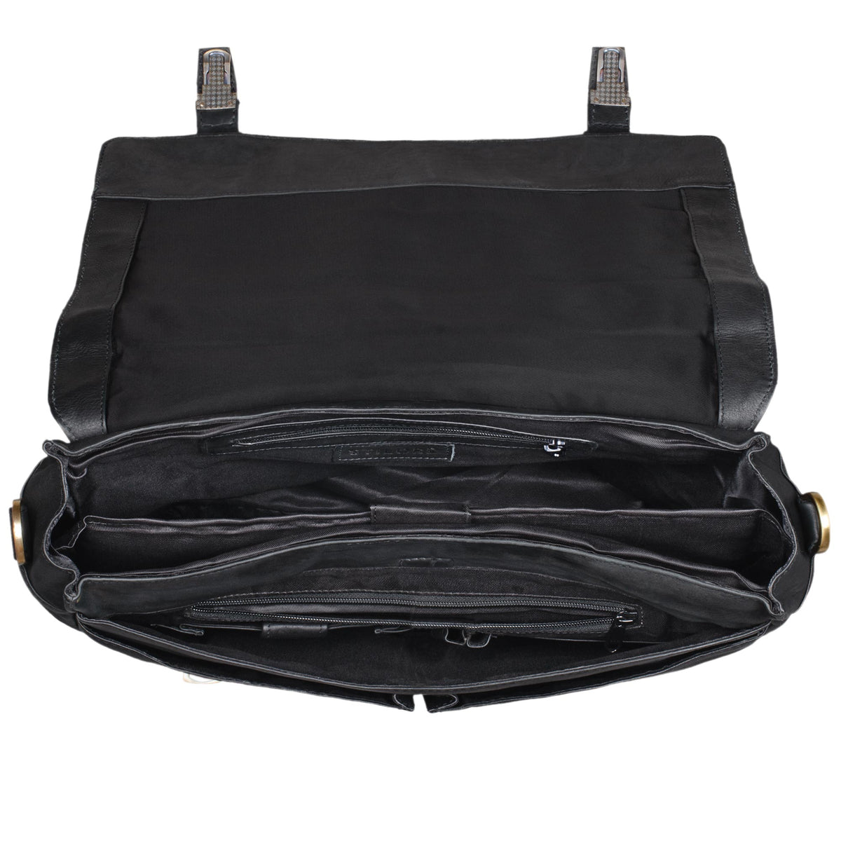 Aktentasche Leder Vintage schwarz