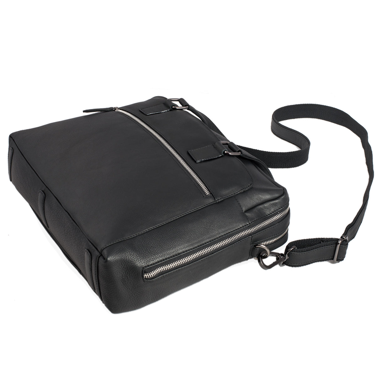 Business Leder Tasche schwarz