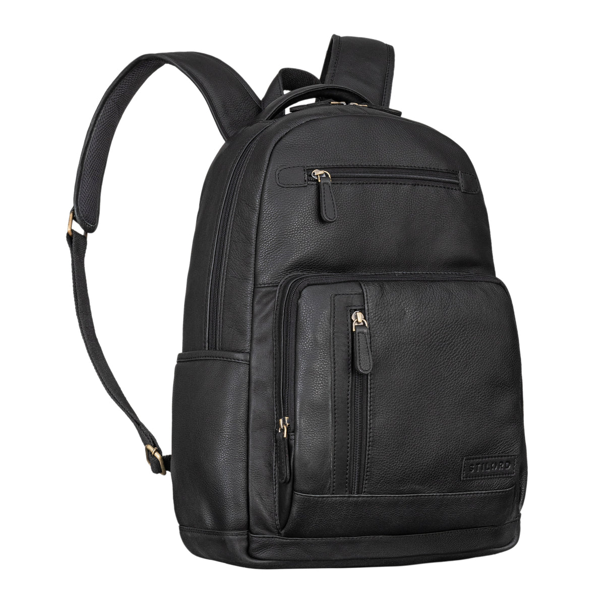 Leder Business Rucksack Damen schwarz