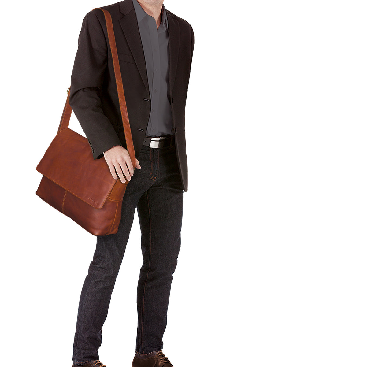 Bürotasche braun Notebook