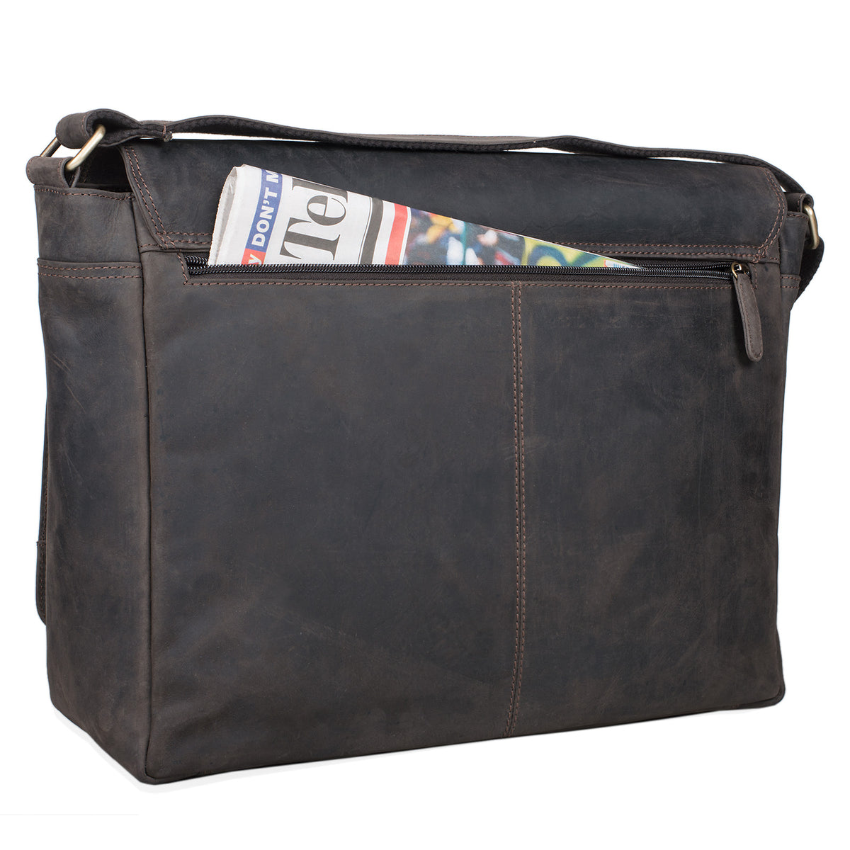 Businesstasche dunkelbraunes Leder