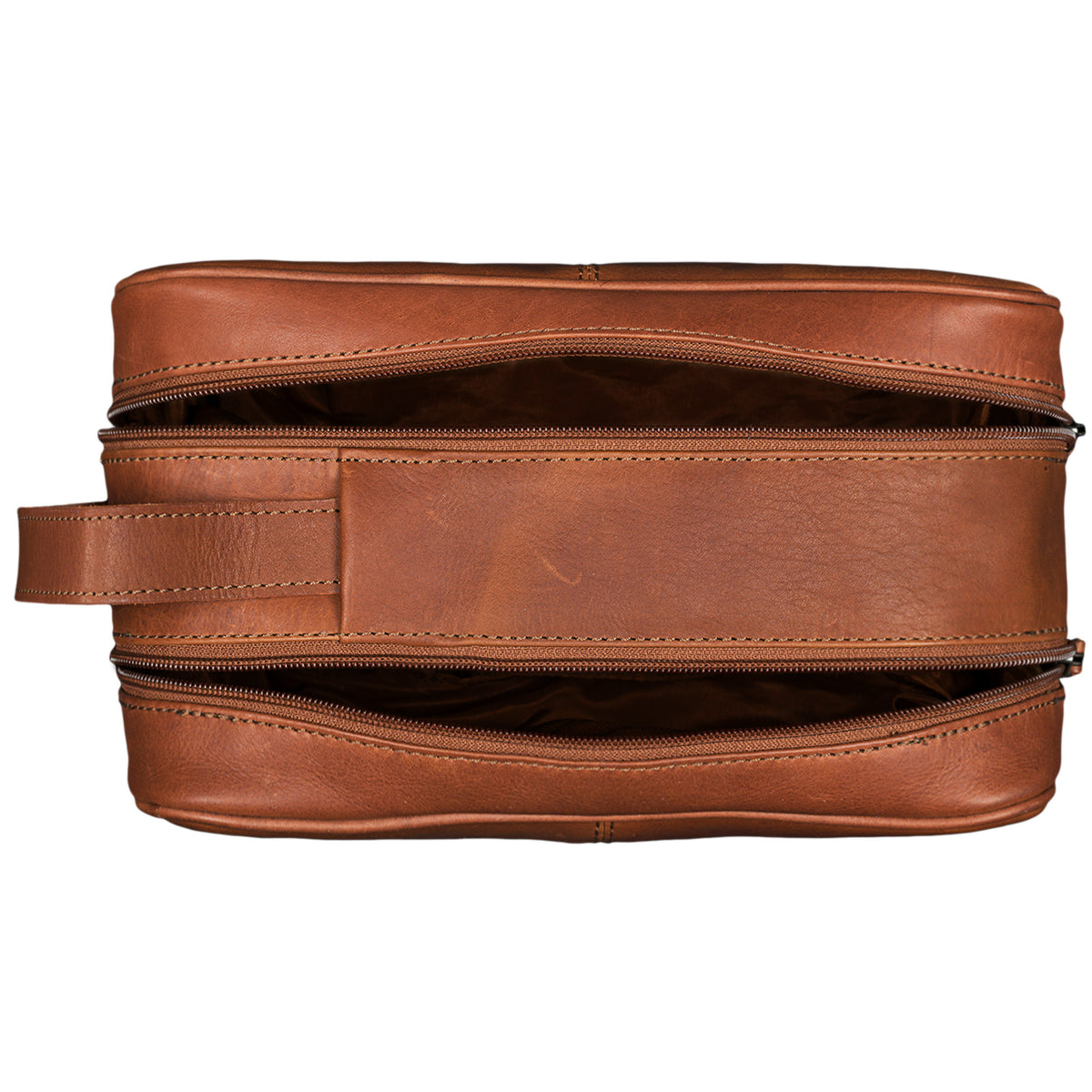 Kulturbeutel Leder Vintage
