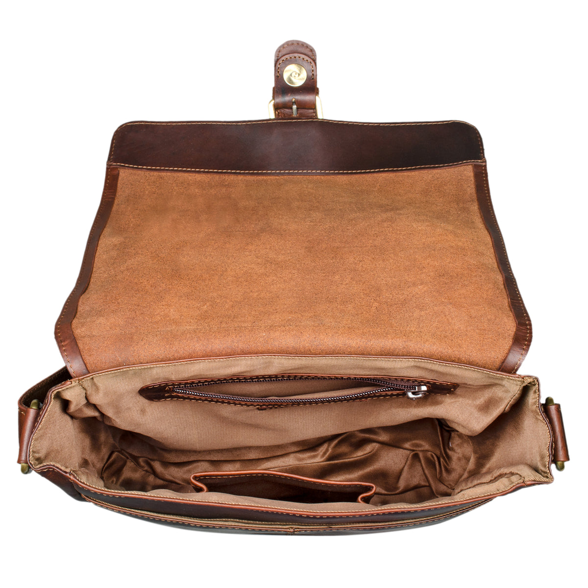 Herren Cross Body Bag Leder braun
