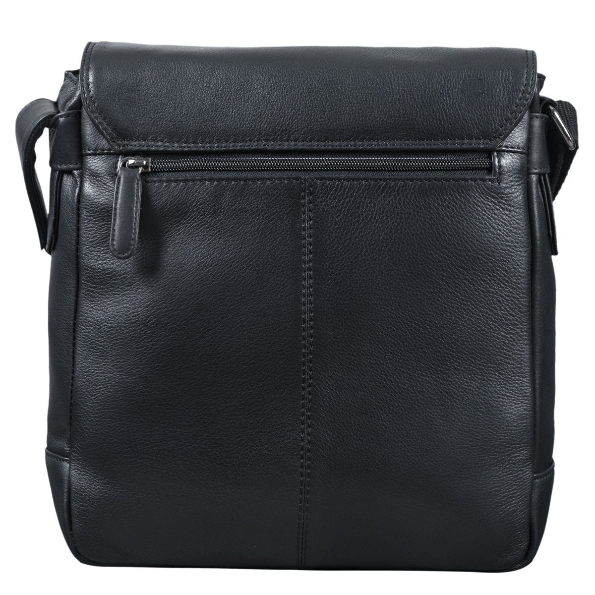 Echtleder Cross Body Bag Herren schwarz