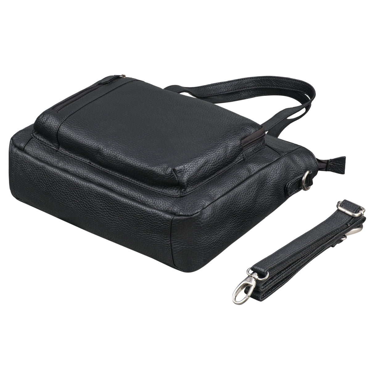 schwarze Leder Crossbody bag für Damen