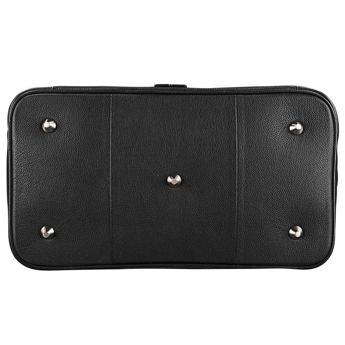 Elegante Lederreisetasche mit Metallfüßen