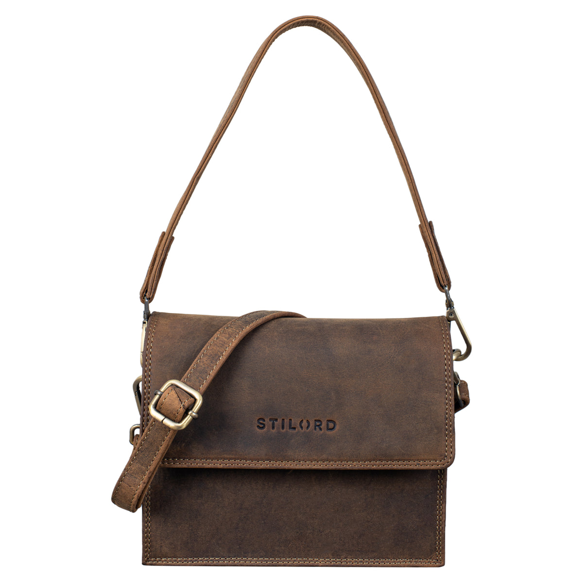 Partytasche leder braun