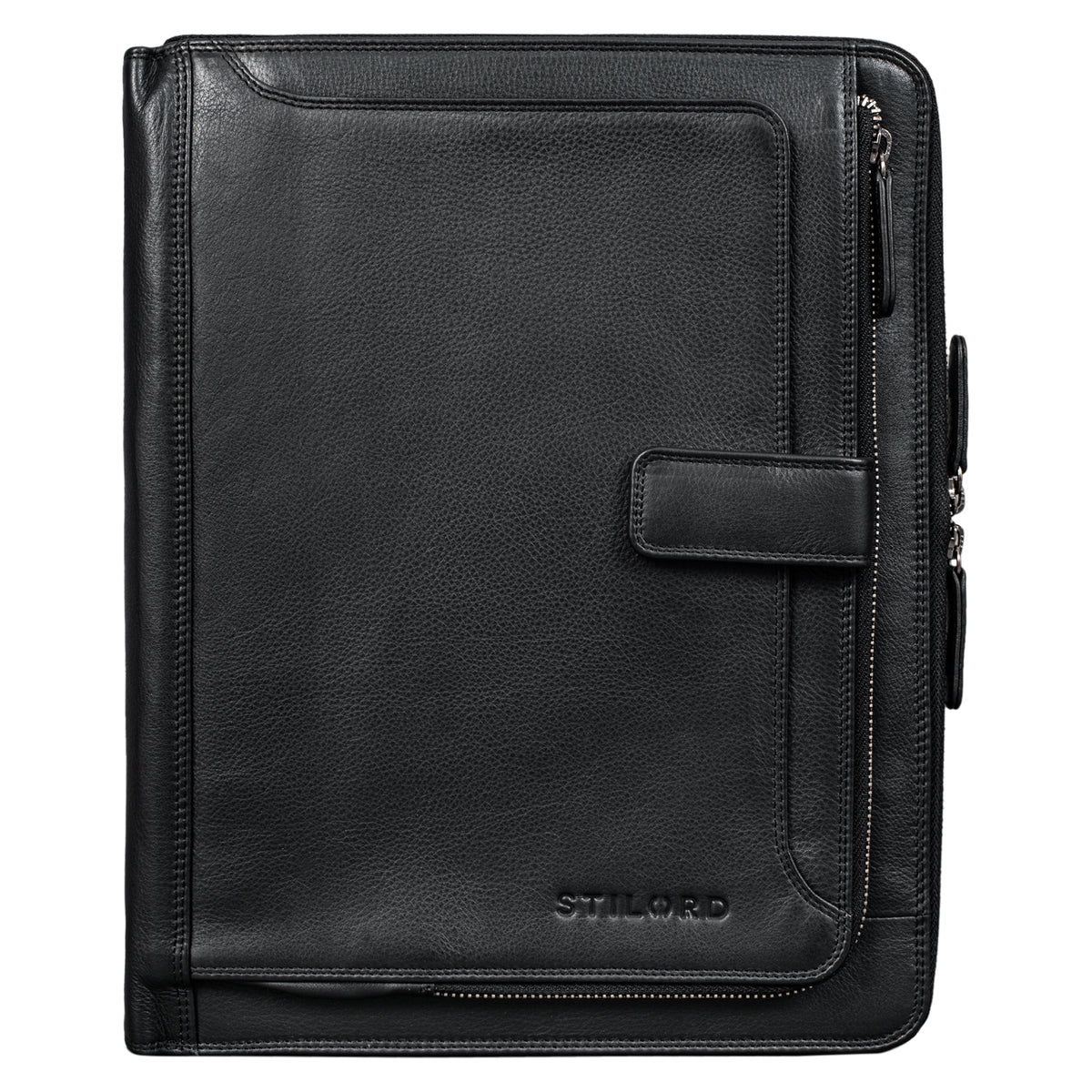 Leder Mappe schwarz für MacBook
