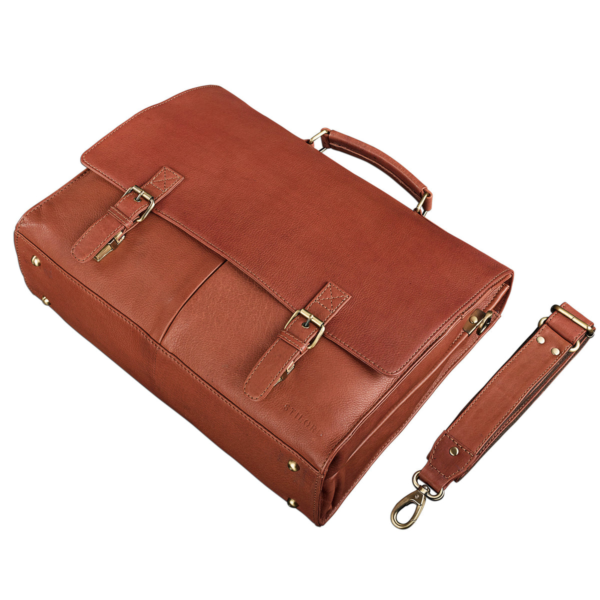 Ledertasche abnhembarer Schultergurt