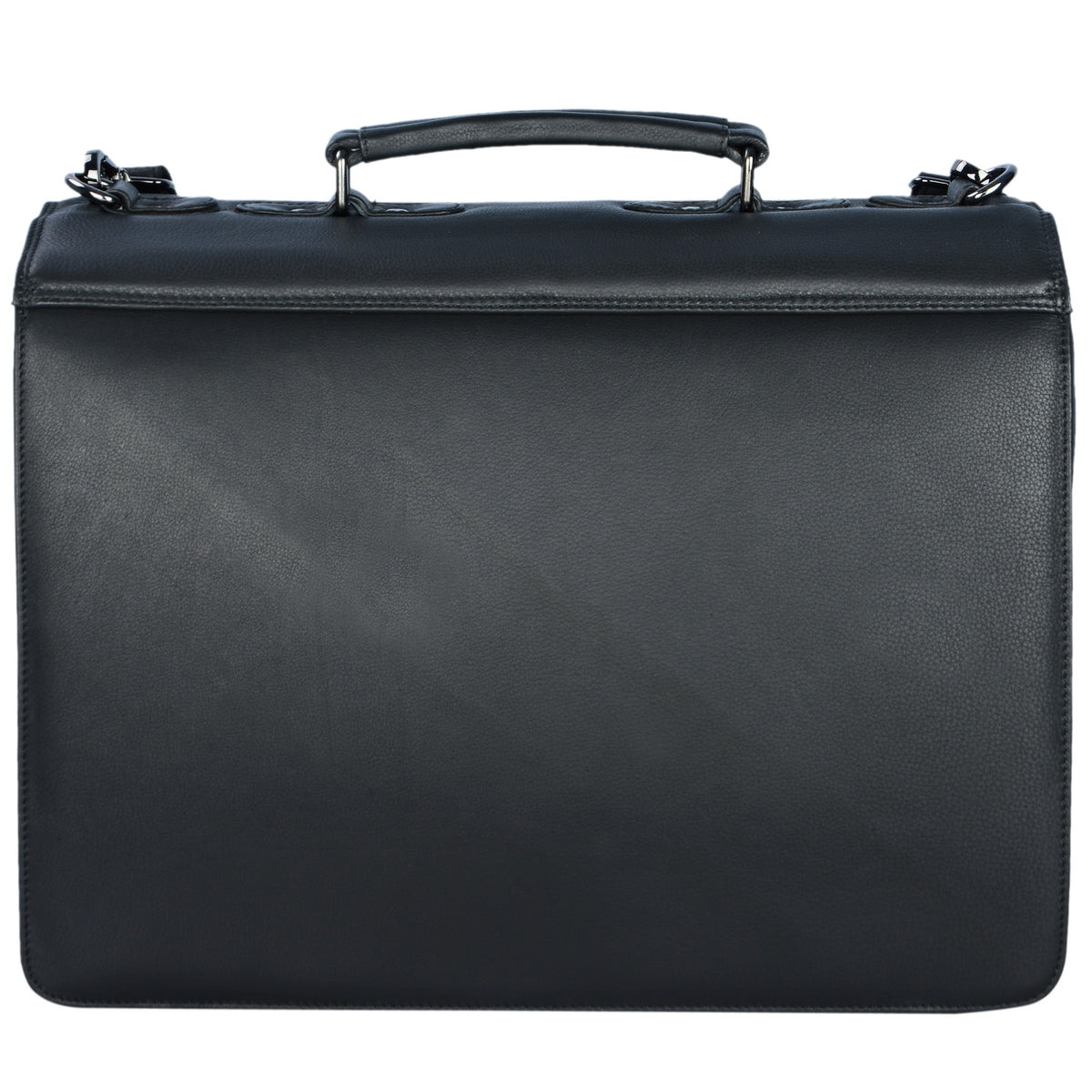 Leder Arbeitstasche schwarz