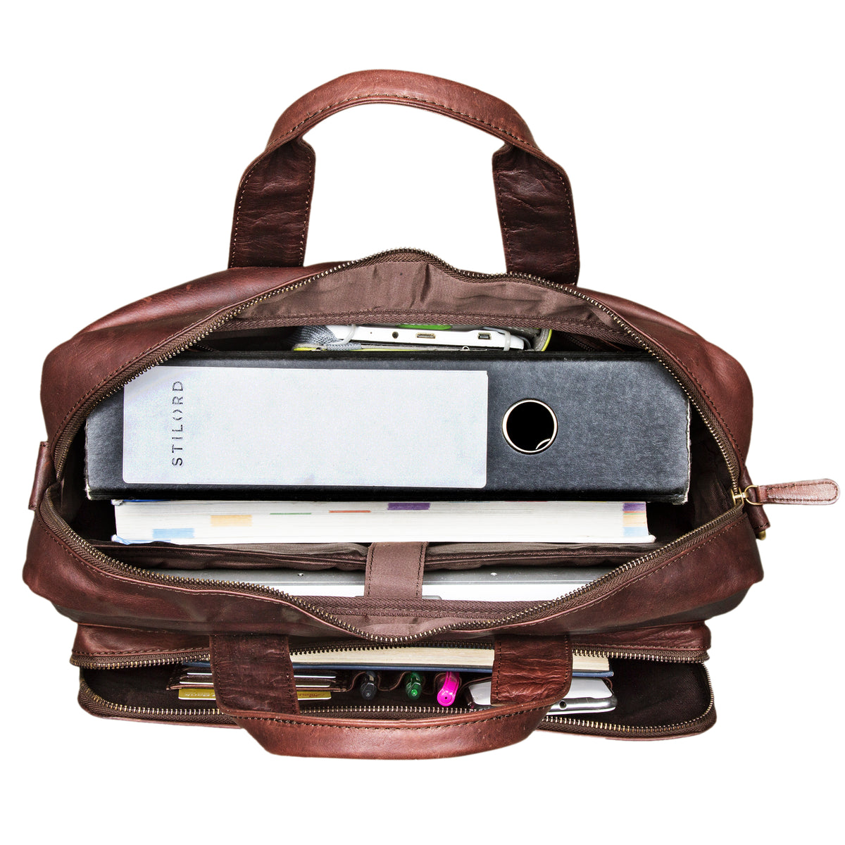 Braune Ledertasche Männer groß