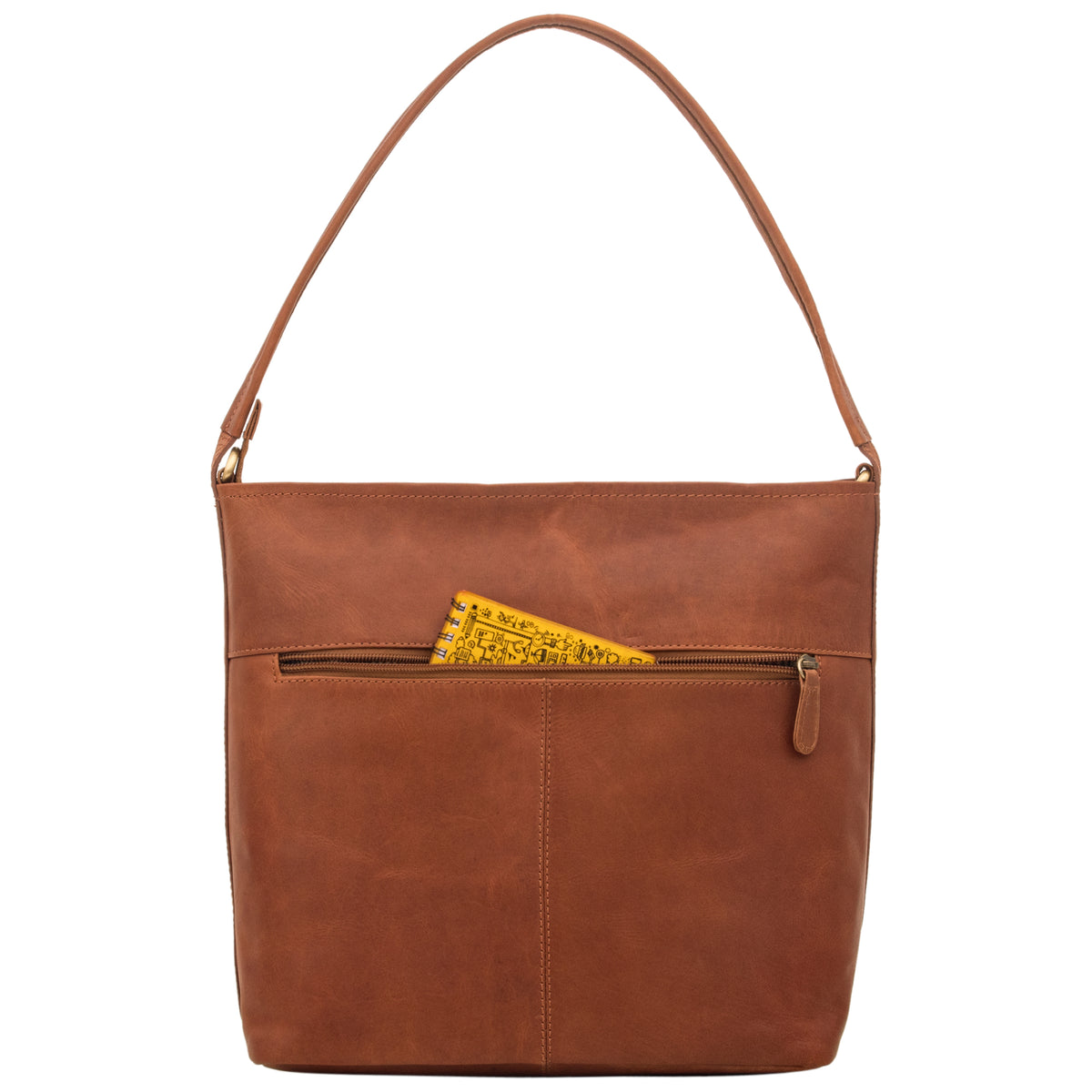 Ledertasche groß braun