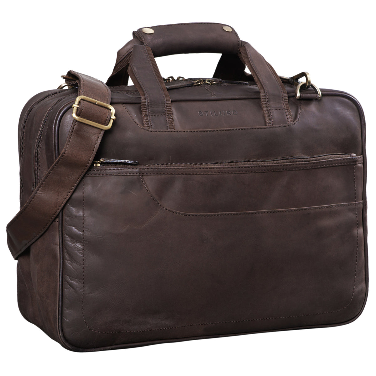 Vintage Lehrertasche echtes Leder