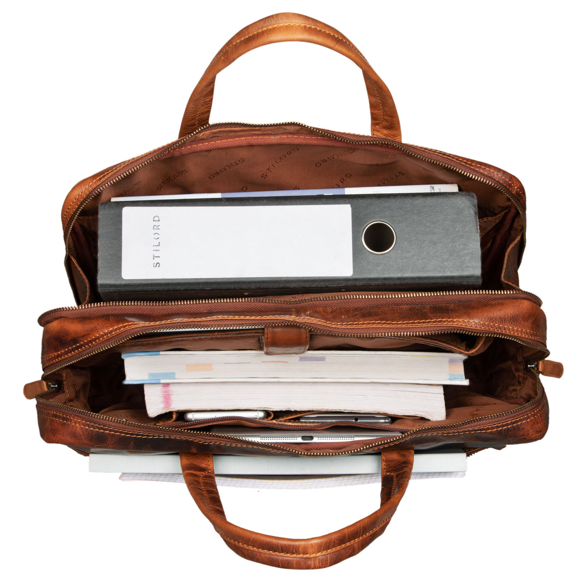 Ledertasche Umhängetasche Büro Vintage