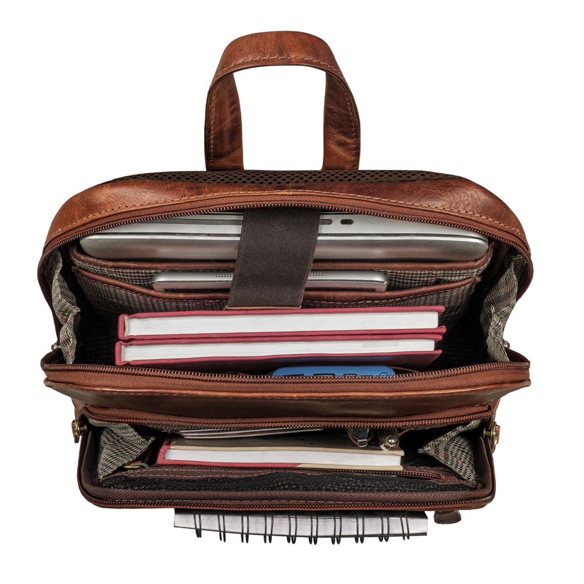 Großer Cityrucksack aus Leder