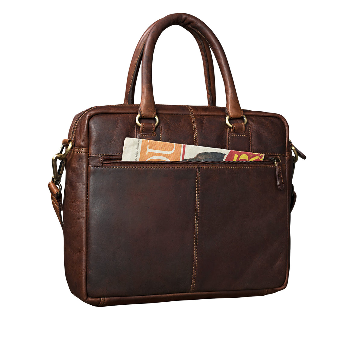 Henkeltasche Vintage Leder braun