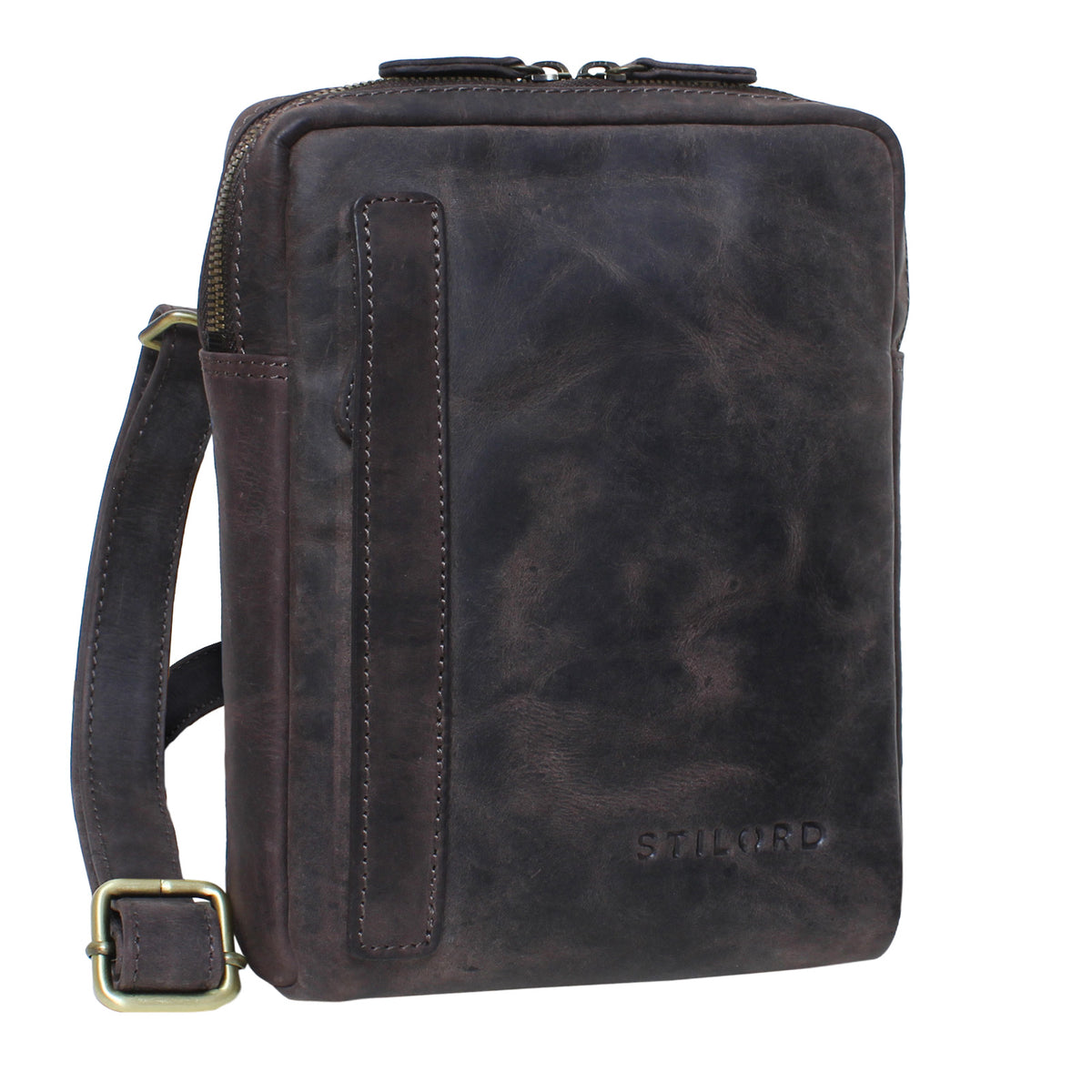 Braune Handtasche Echtleder Herren