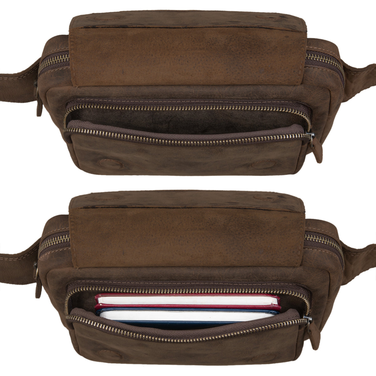 Leder Bauchtasche Herren Damen