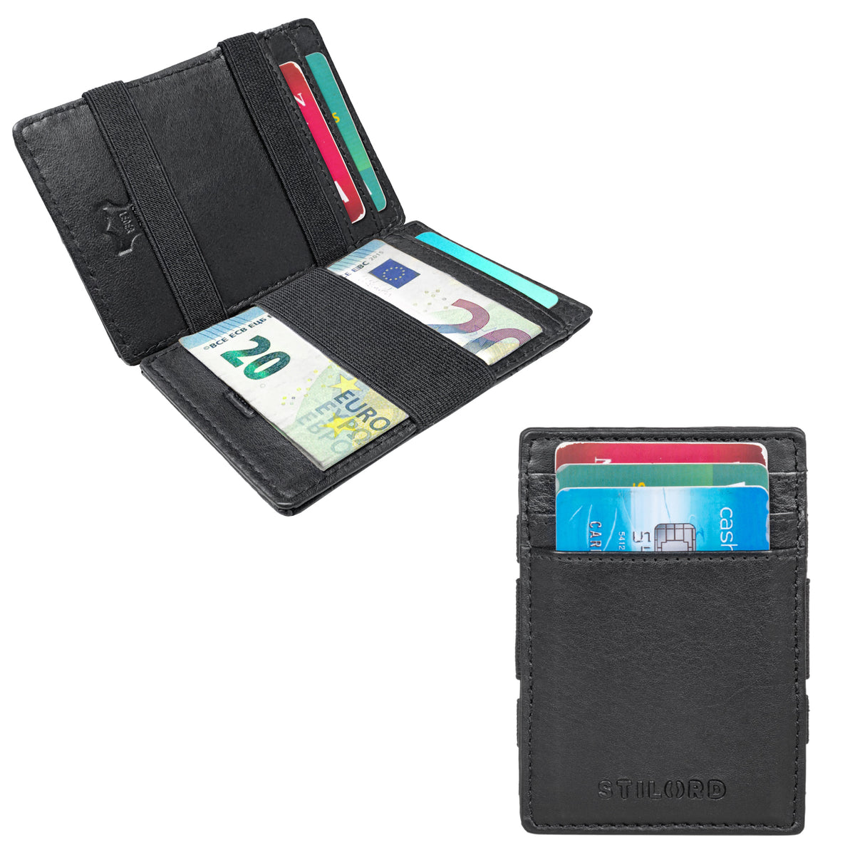 magic wallet real leather coin compartment
