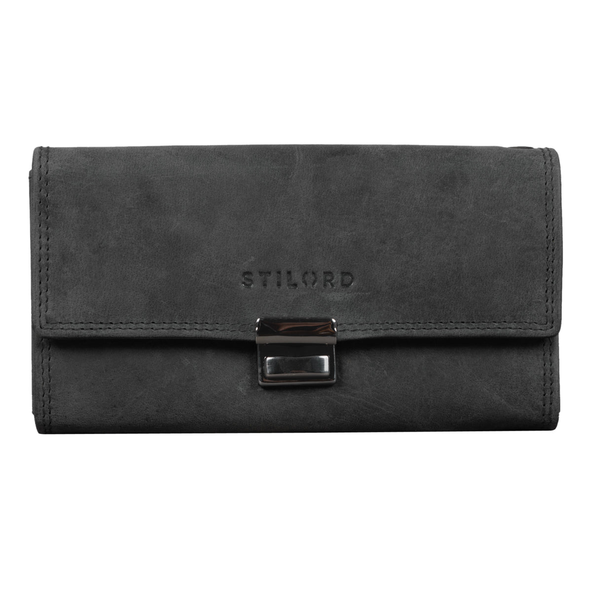 Kellnertasche Leder schwarz