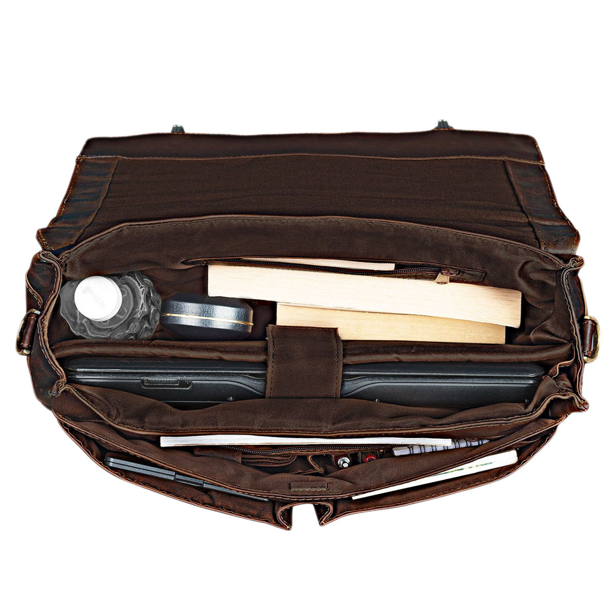 Businesstasche Herren braun Leder