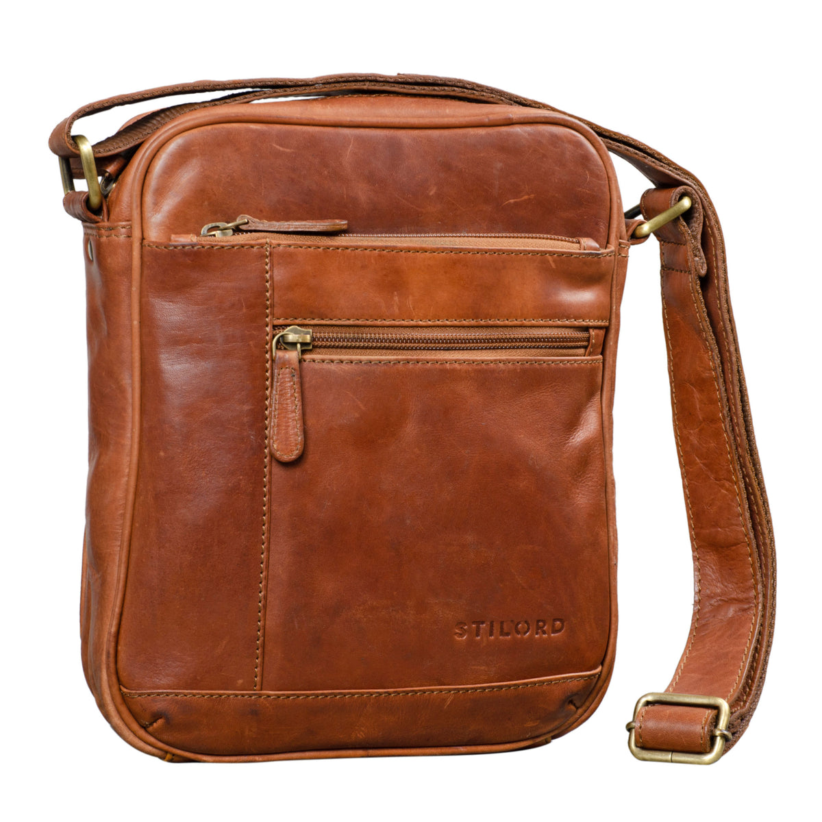 Echt-Leder Messenger Bag Herren klein