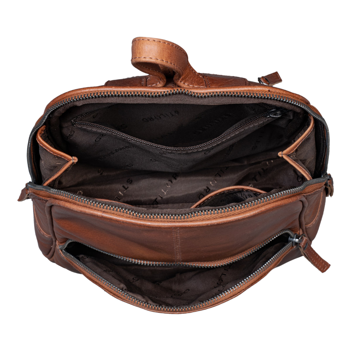 kleiner Rucksack Leder vintage