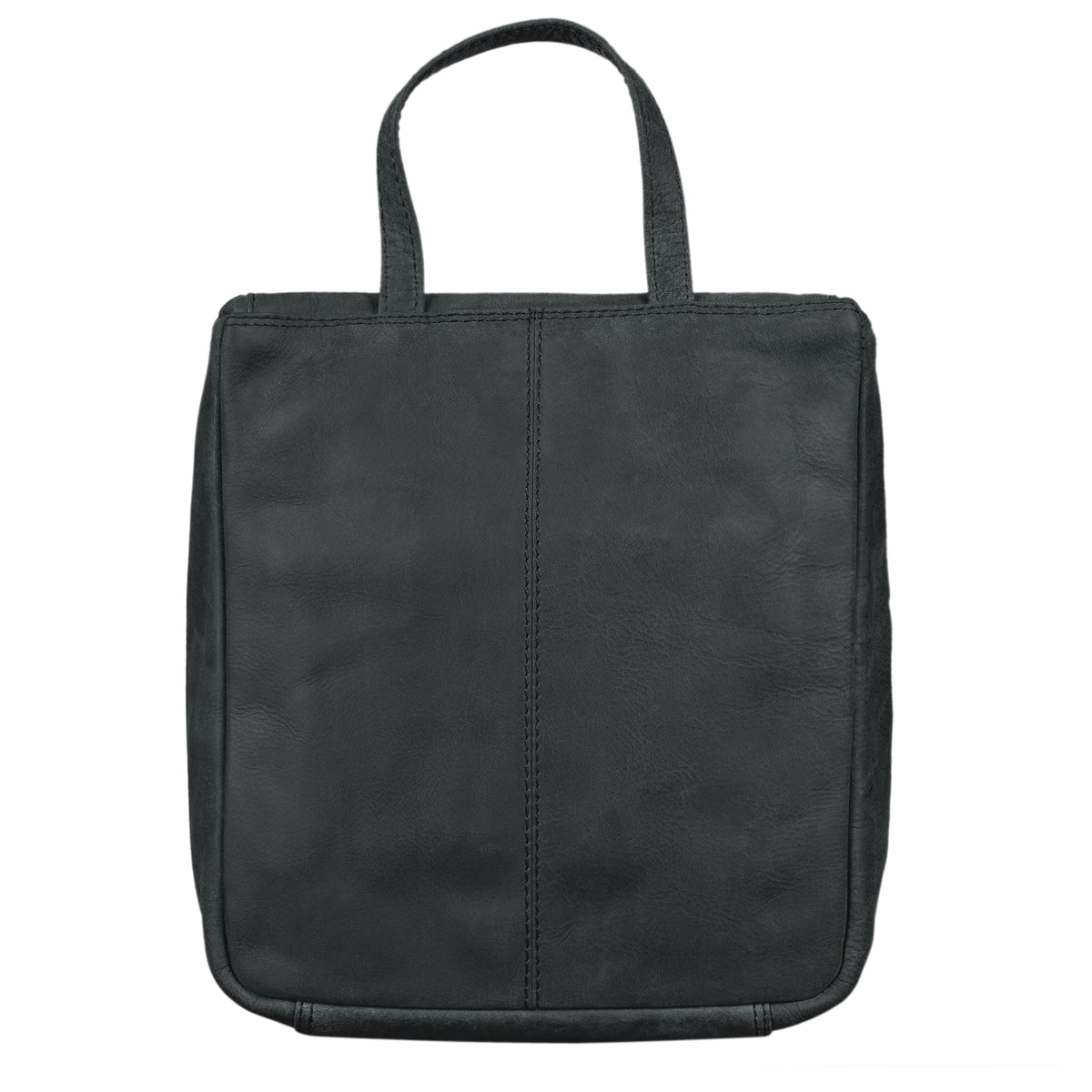 Schminkbeutel Leder schwarz