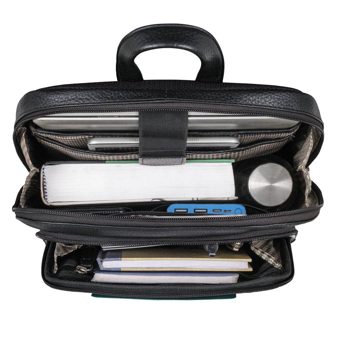Laptop Rucksack aus Leder für 13,3 Zoll Notebook