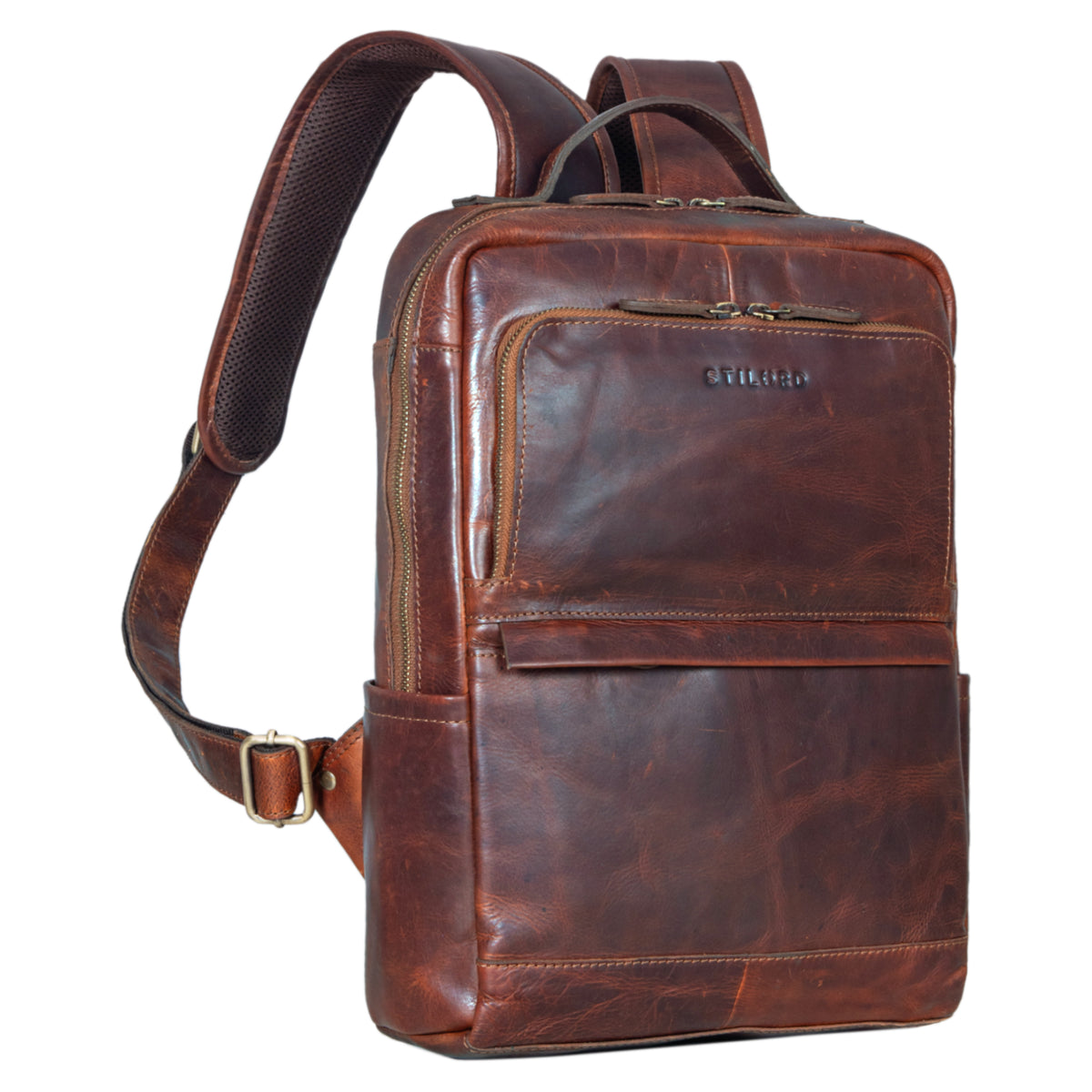 Business Rucksack Modern Echtleder