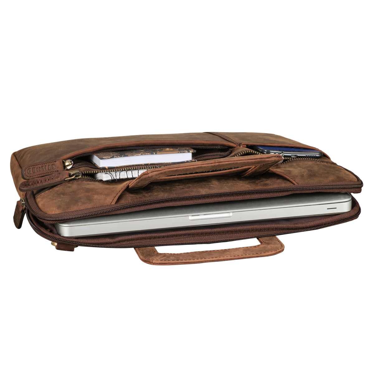 14 Zoll Laptoptasche Herren Leder braun