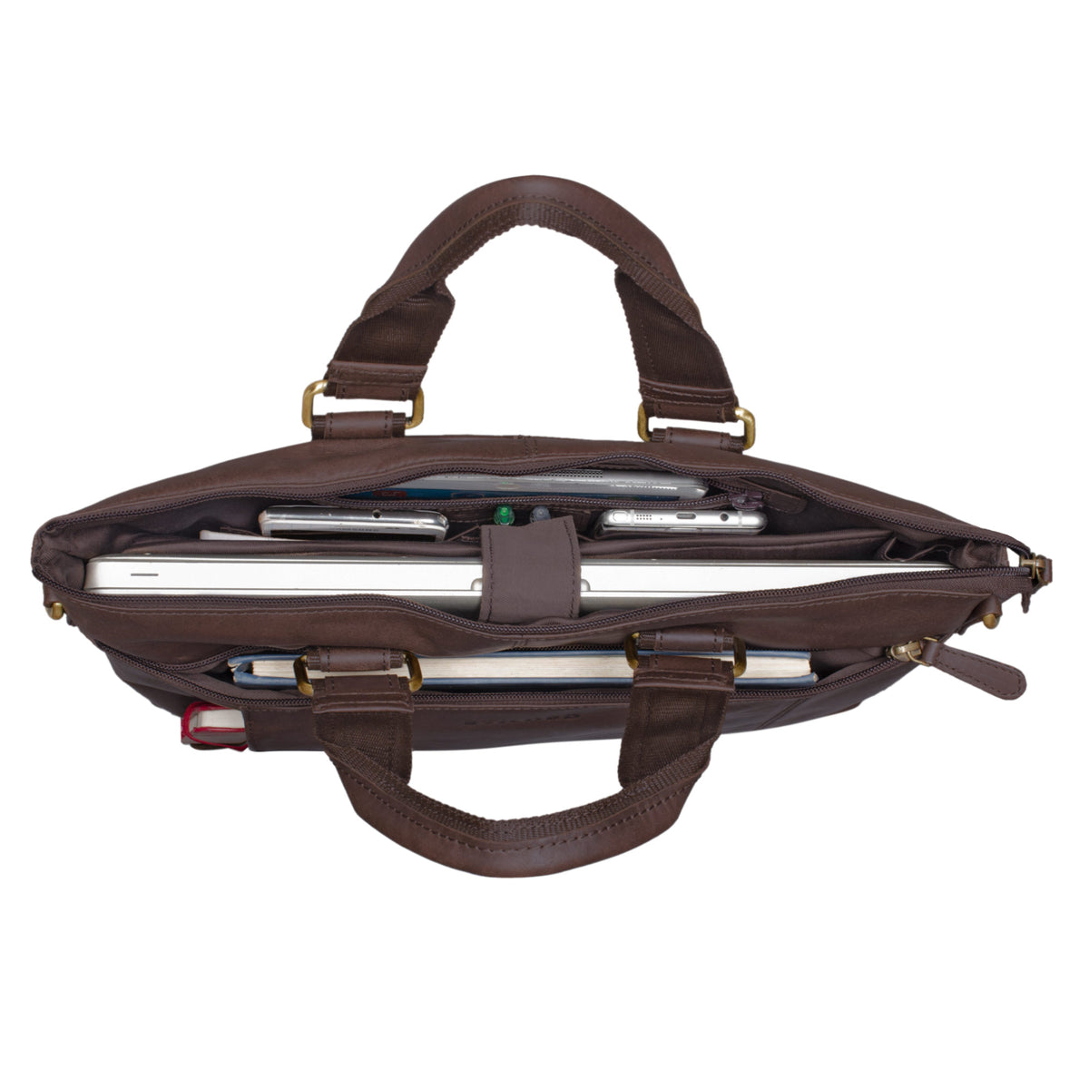 Geschäftsreisetasche elegant Leder braun