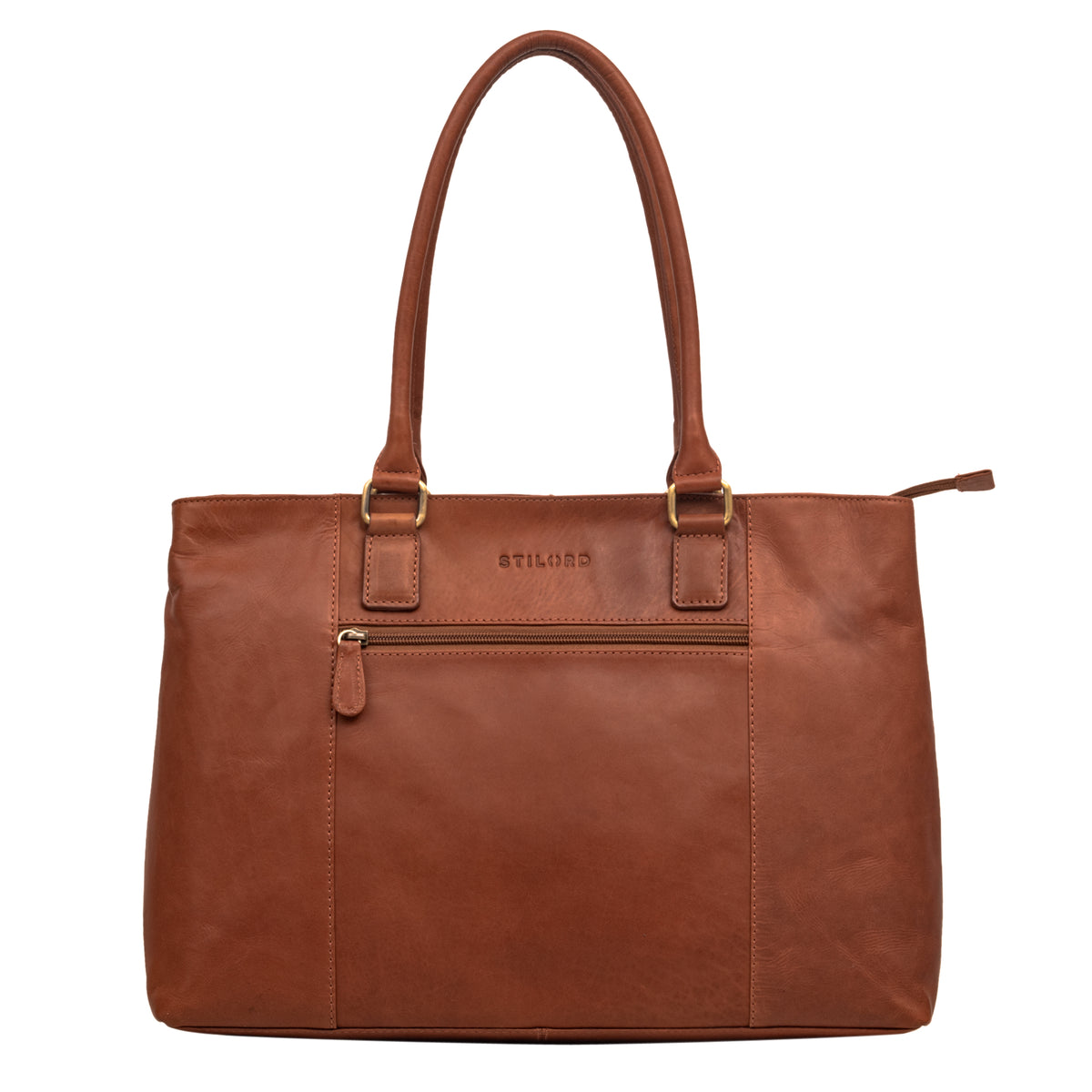Braune Laptoptasche leder 15,6 Zoll