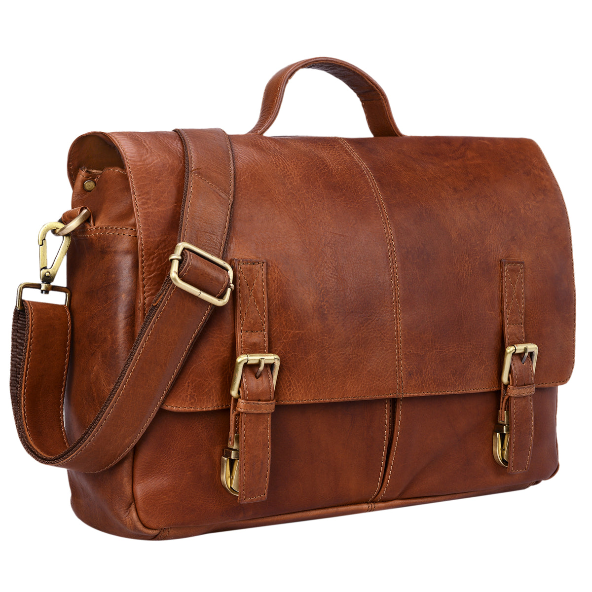 Aktentasche Herren Leder Vintage braun