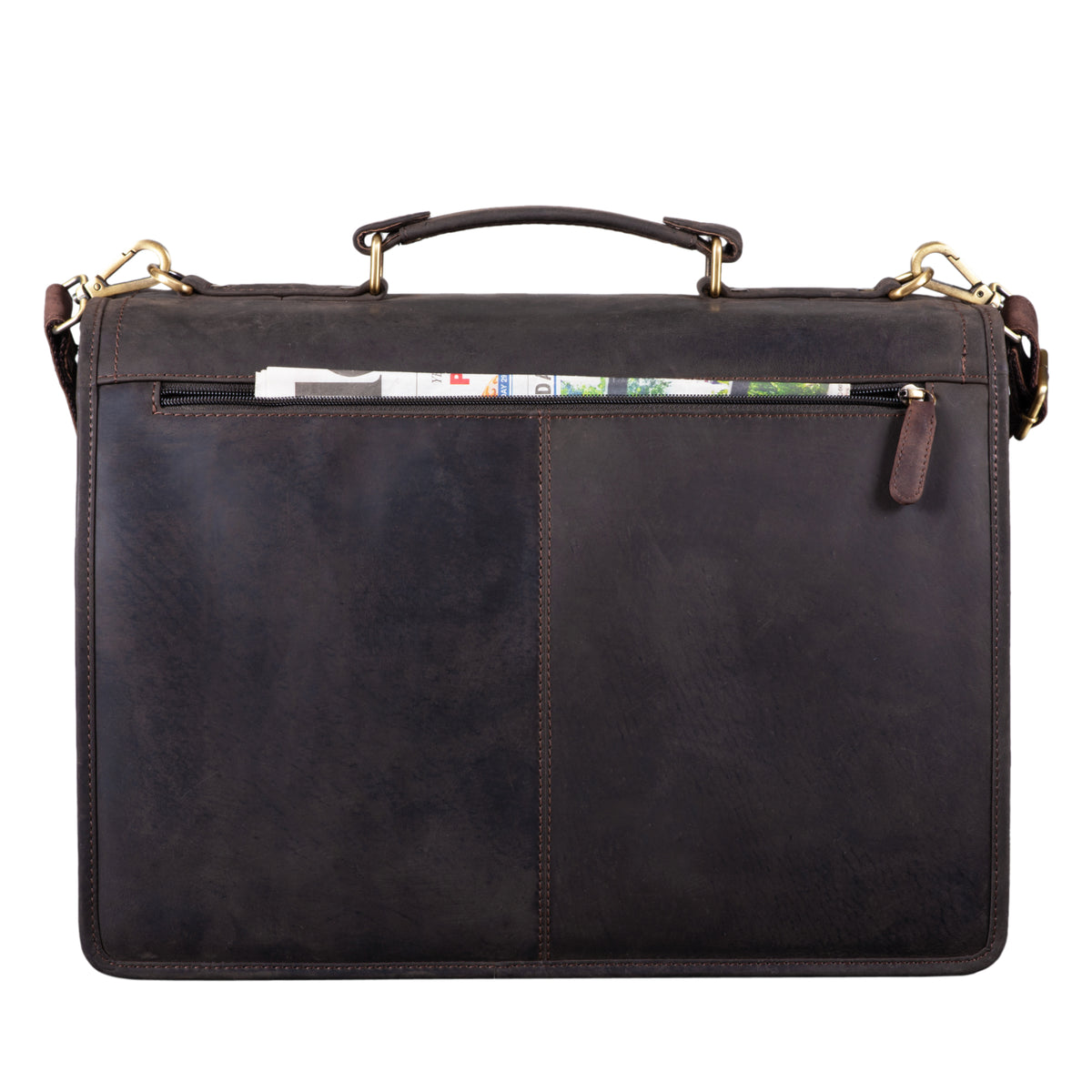 Vintage Aktentasche DIN A4 echtes Leder