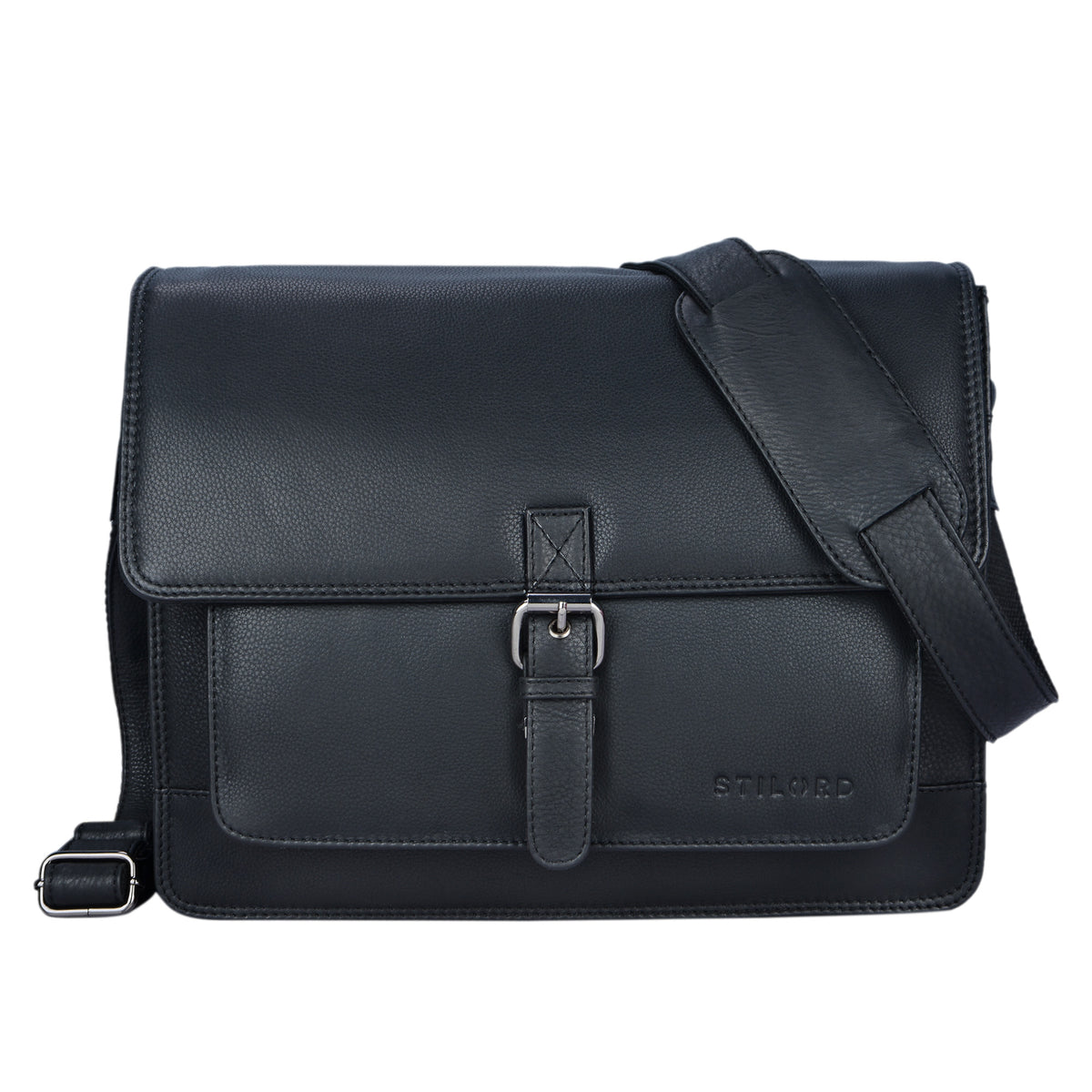 Leder Aktentasche Herren schwarz