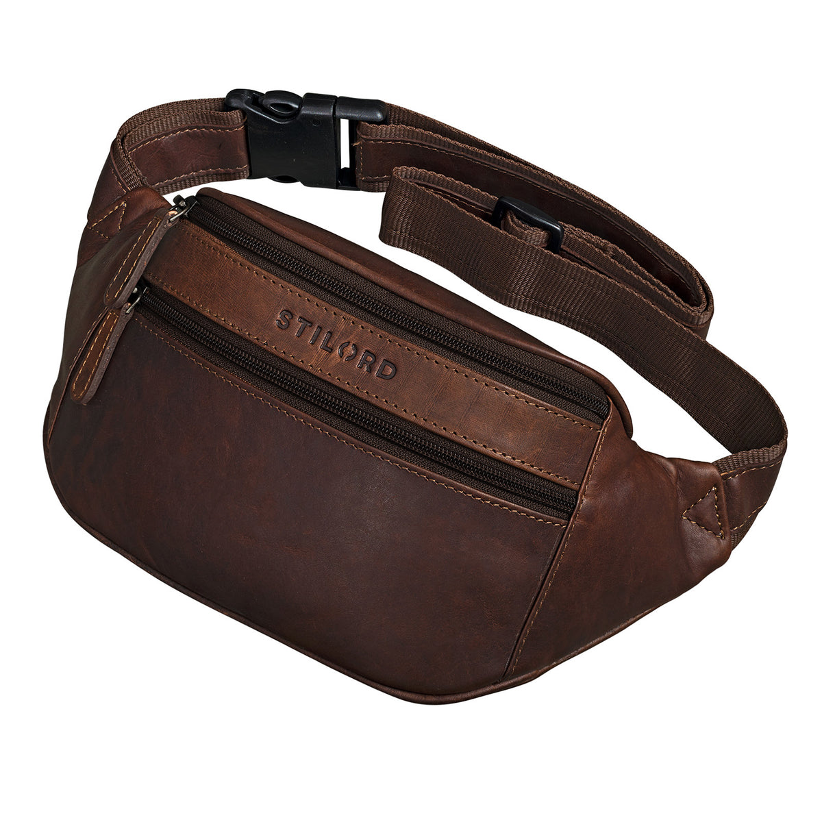 Vintage Bauchtasche Leder braun