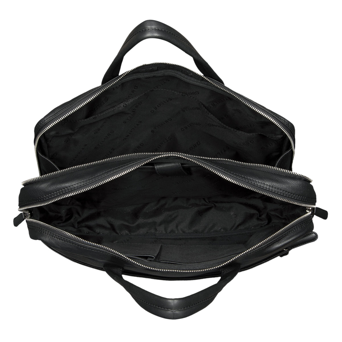 Schwarze Herren Ledertasche für Büro