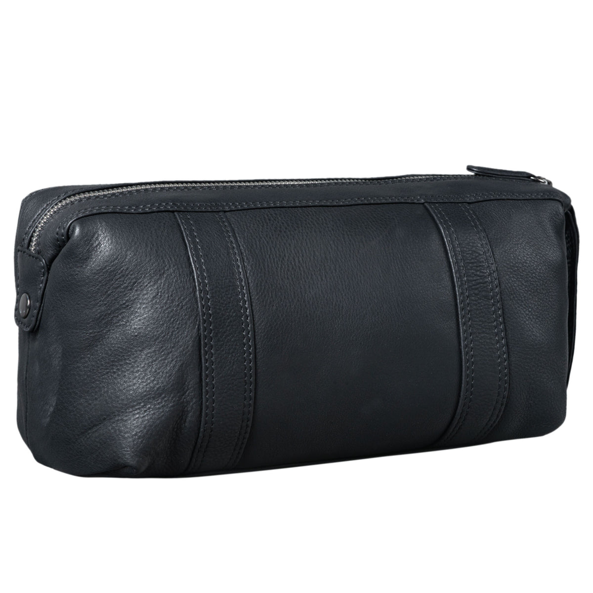 Echtleder Kulturtasche schwarz groß