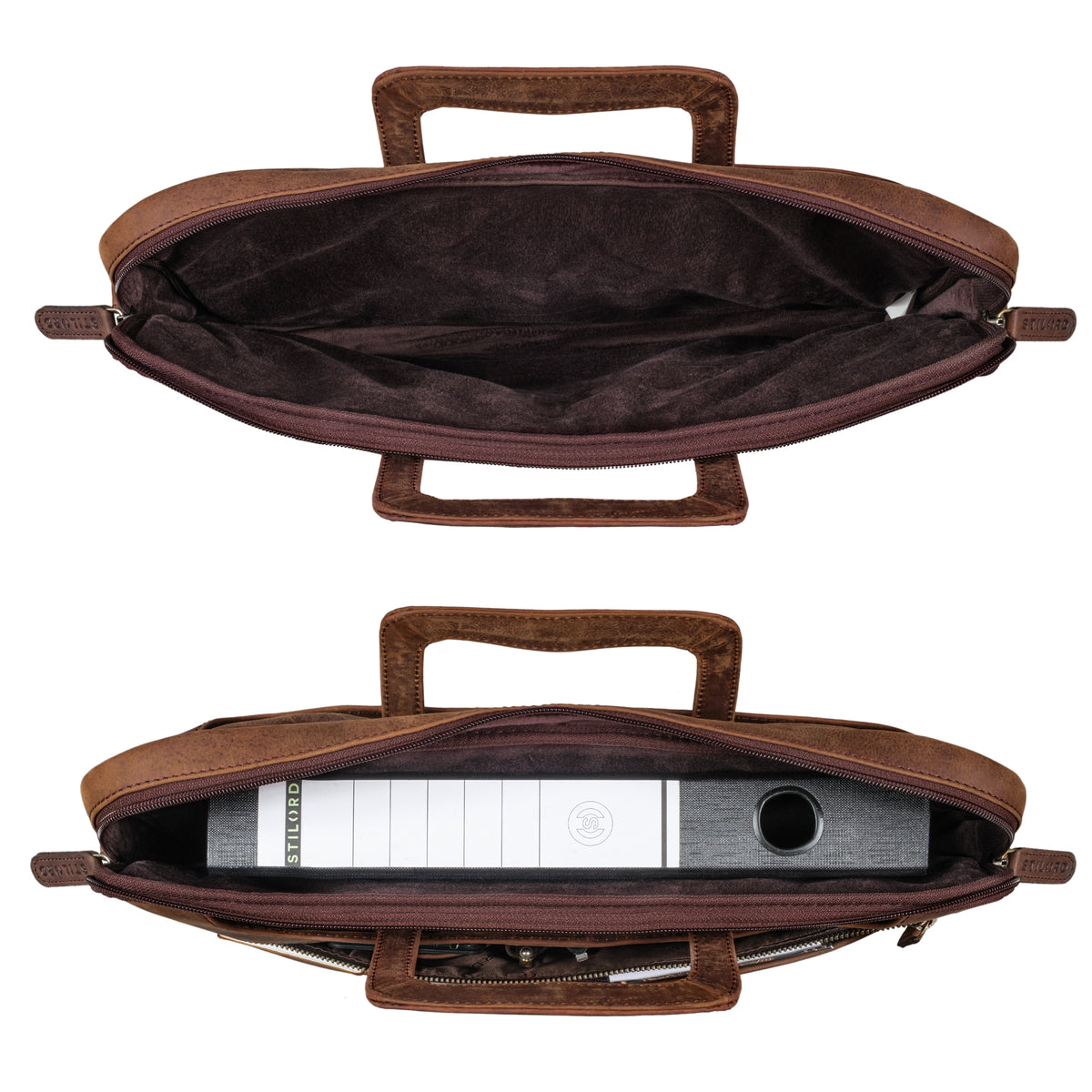 Leder Laptop Tasche 15.6 Zoll