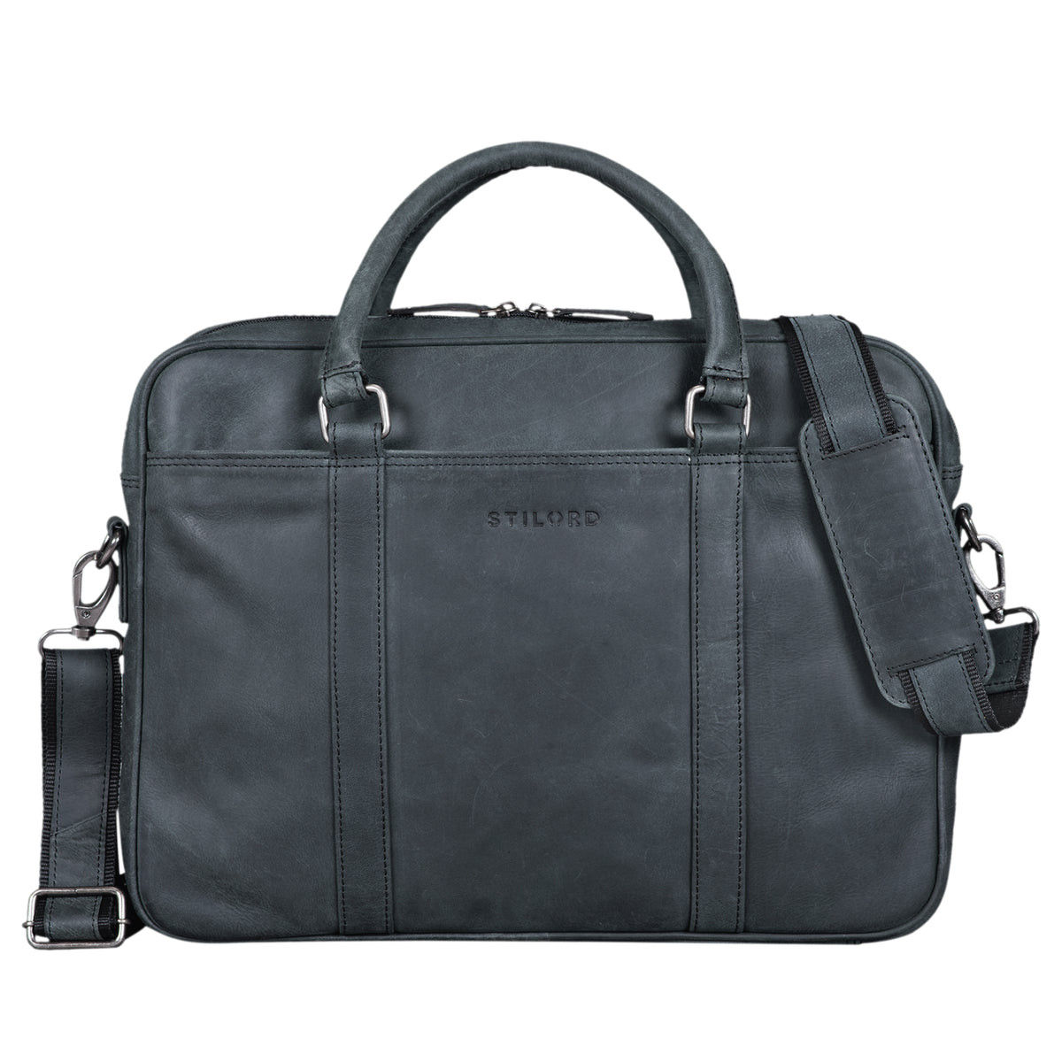 Große Herrentasche zum Umhängen Leder